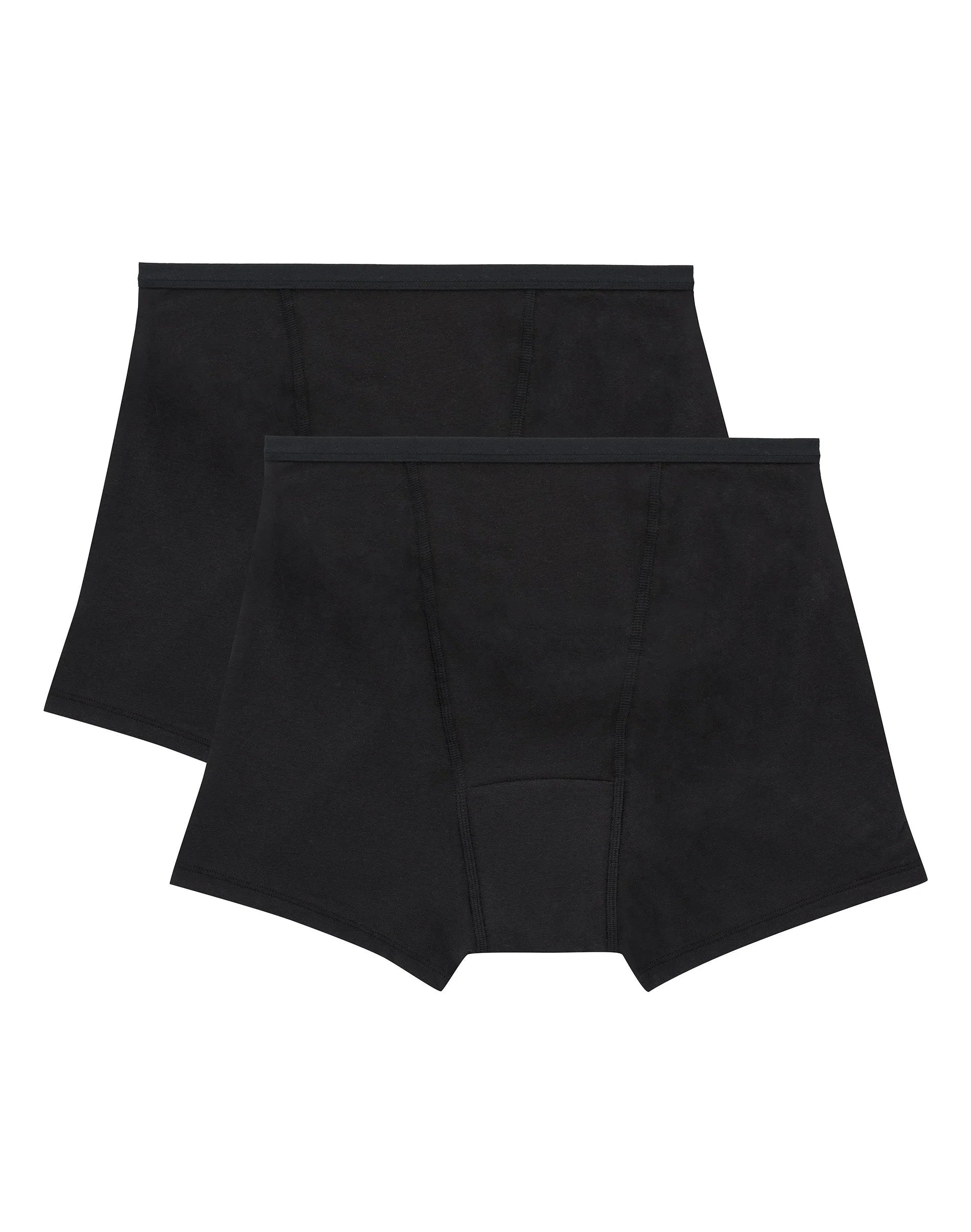 Hanes Comfort, Period. Women's Boxer Brief Period Underwear, Super Leaks, 2-Pack Secondary image