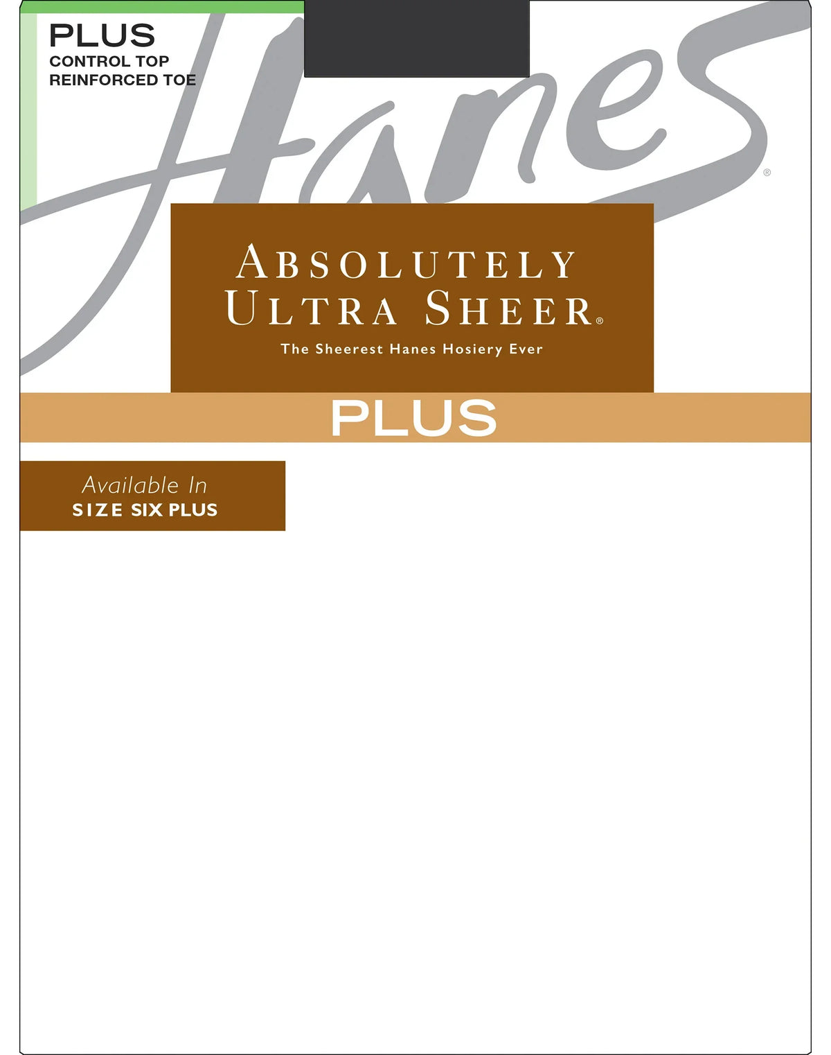 Hanes Absolutely Ultra Sheer Control Top Pantyhose with Reinforced Toe (Plus Size) Main image