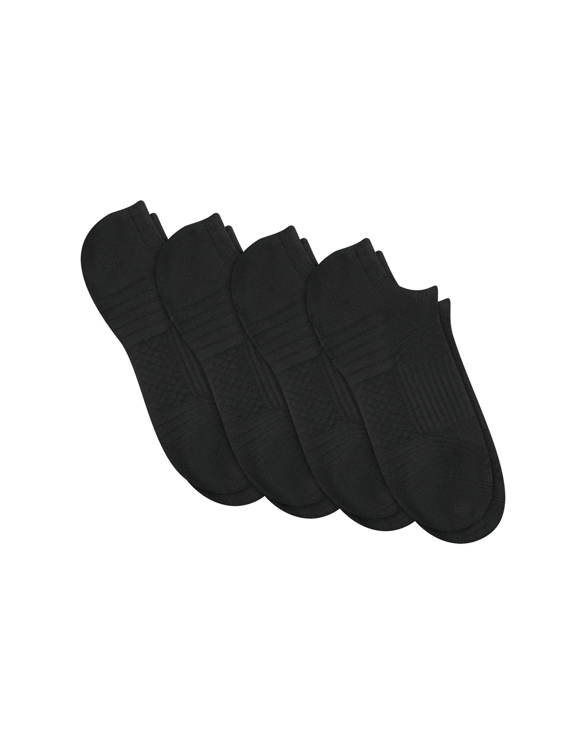 Hanes Moves Impact Zone Men's No Show Socks Pack, 4-Pair Pack, X-Temp, Moisture Wicking Main image