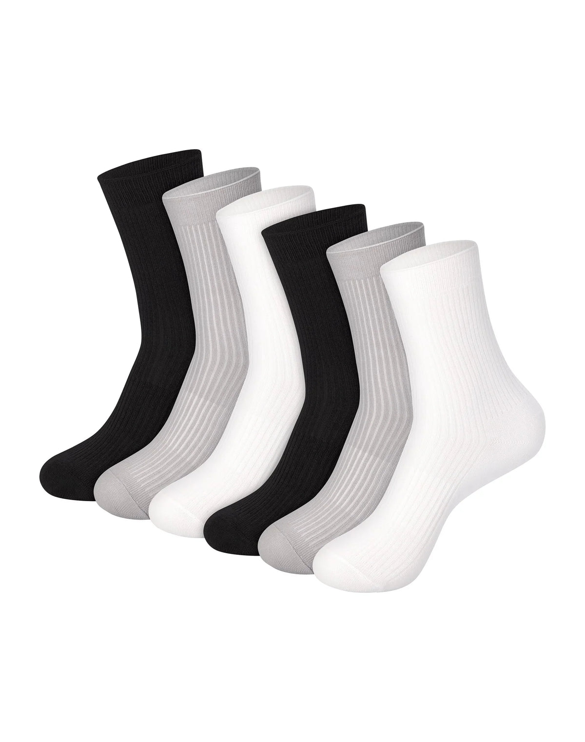Hanes Originals Women’s SuperSoft Crew Socks, 6-Pairs Main image