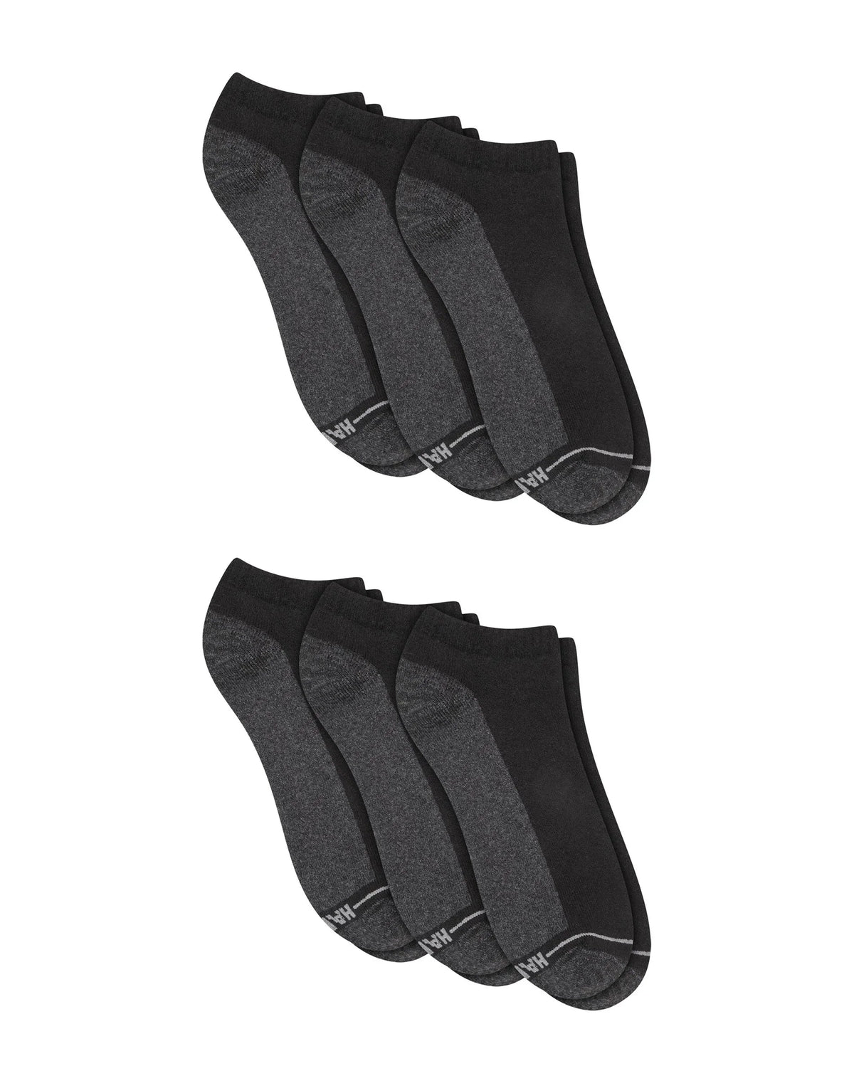 Hanes Double Tough Men's Low Cut Socks, Max Cushion, Shoe Sizes 6-12, 6-Pairs Main image