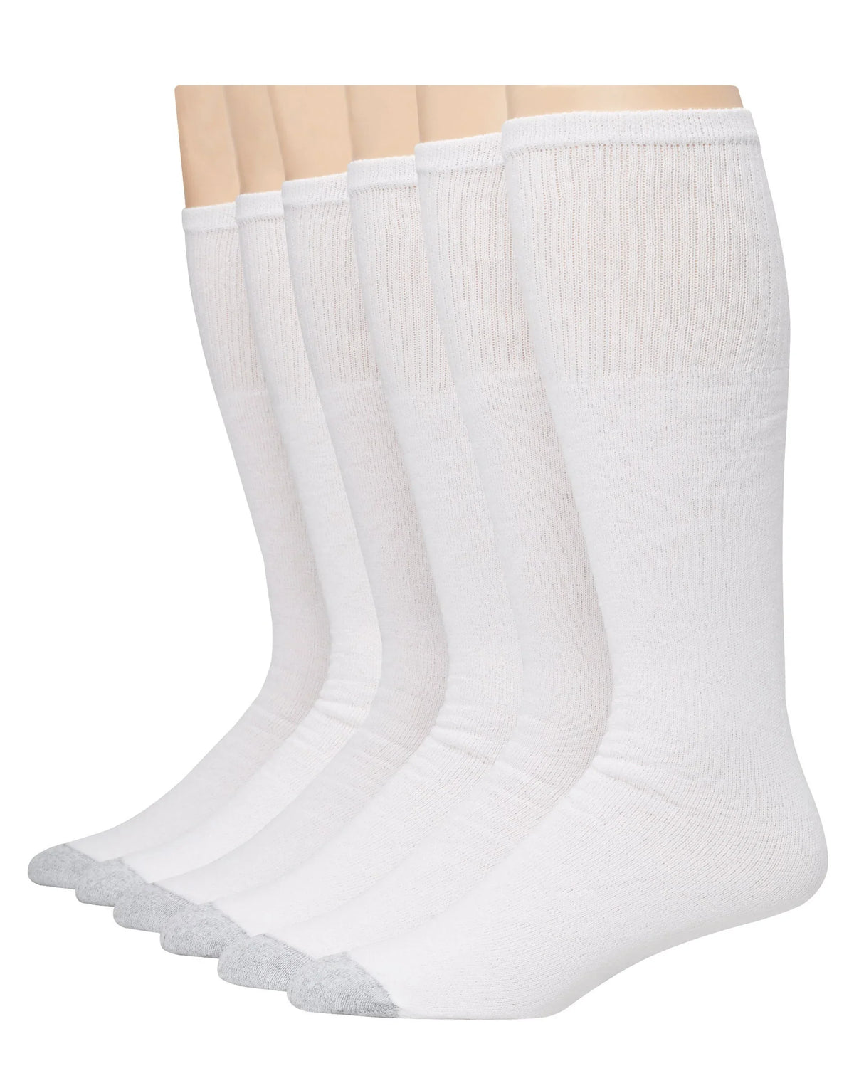 Hanes Double Tough Men's Over-the-Calf Tube Socks, Odor Protection, 6 Pairs Main image