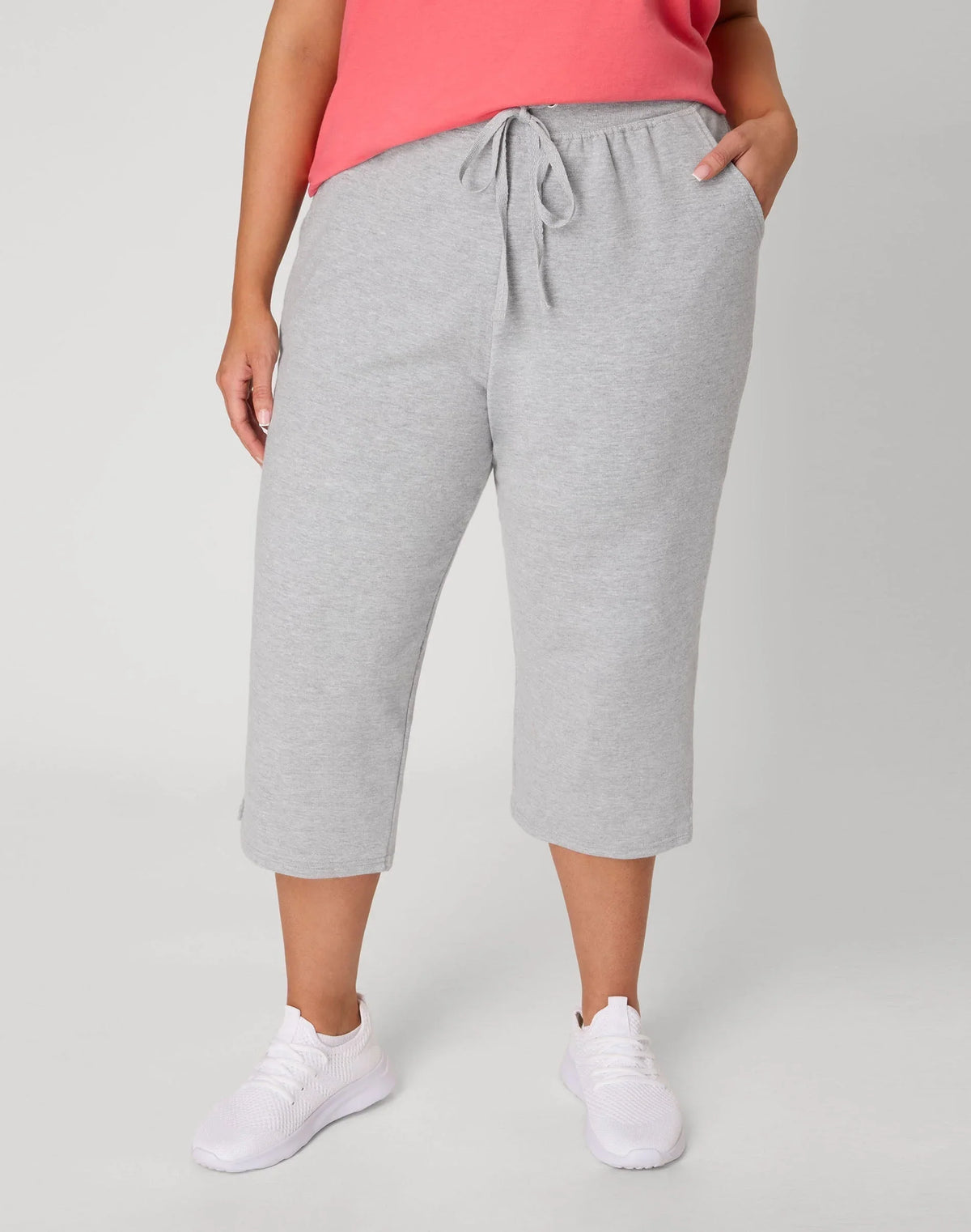 Hanes Just My Size Women's French Terry Capris, 19" (Plus Size) Main image