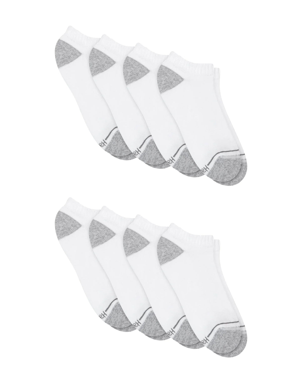 Hanes Men’s No Show Socks Pack - 8-Pack - Athletic Cushioned Socks - X-Temp Cooling - Breathable Mesh - Odor Control Main image