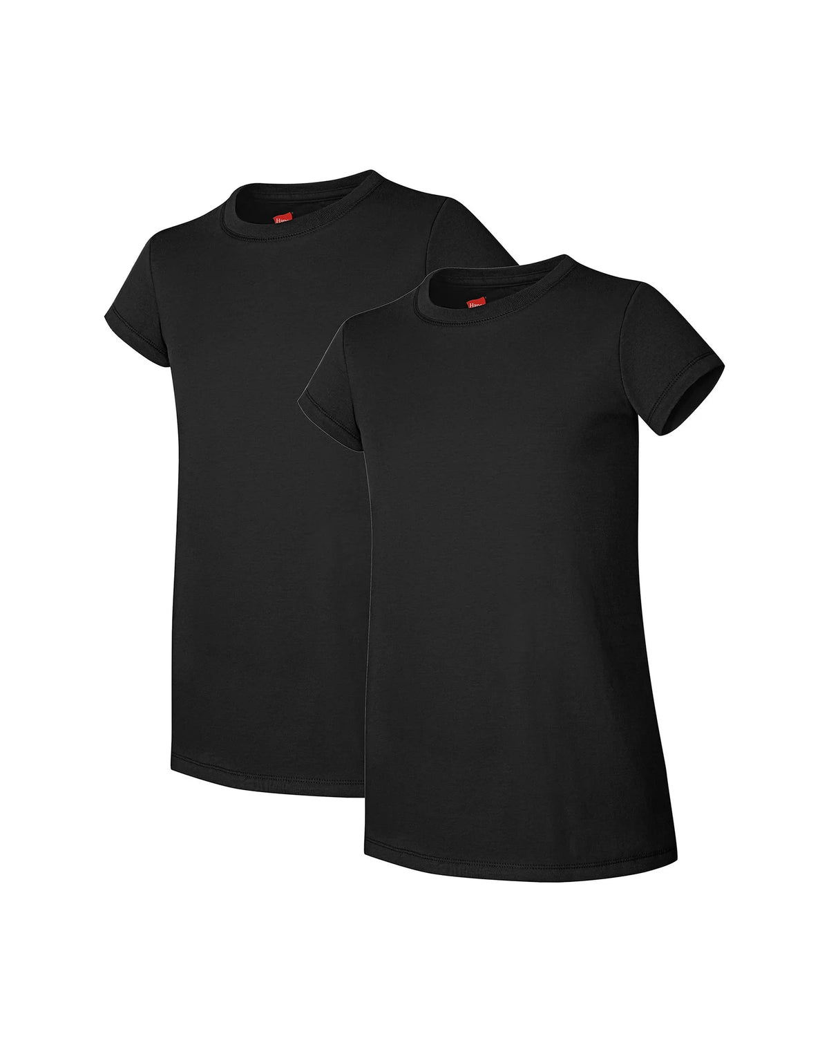 Hanes Essentials Girls' Cotton T-Shirt, 2-Pack Main image