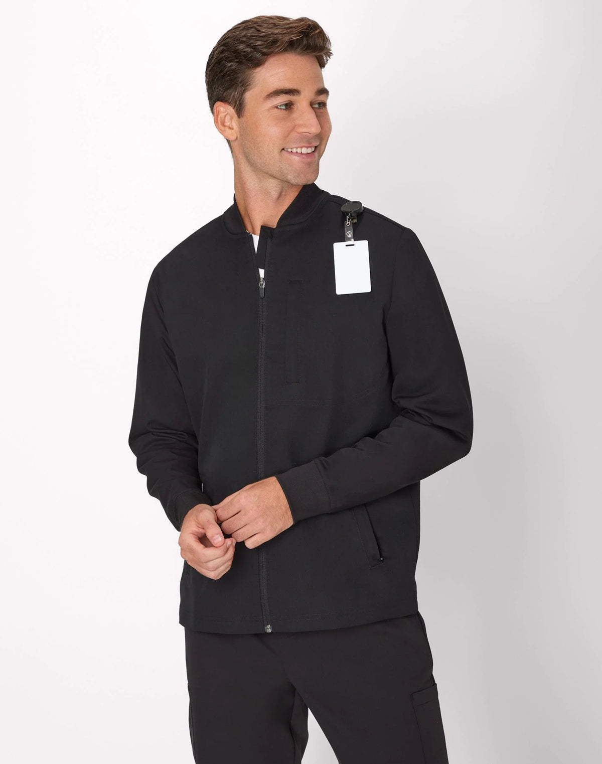Hanes Comfort Fit Scrubs Men's Full-Zip Scrub Jacket Main image