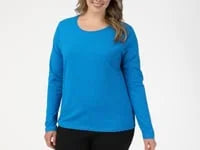 Hanes Women's Long Sleeve Cotton T-Shirt Secondary image