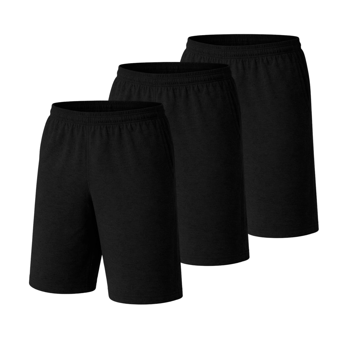 Hanes Essentials Men’s Shorts with Pockets Pack, 3-Pack, 7.5" Main image