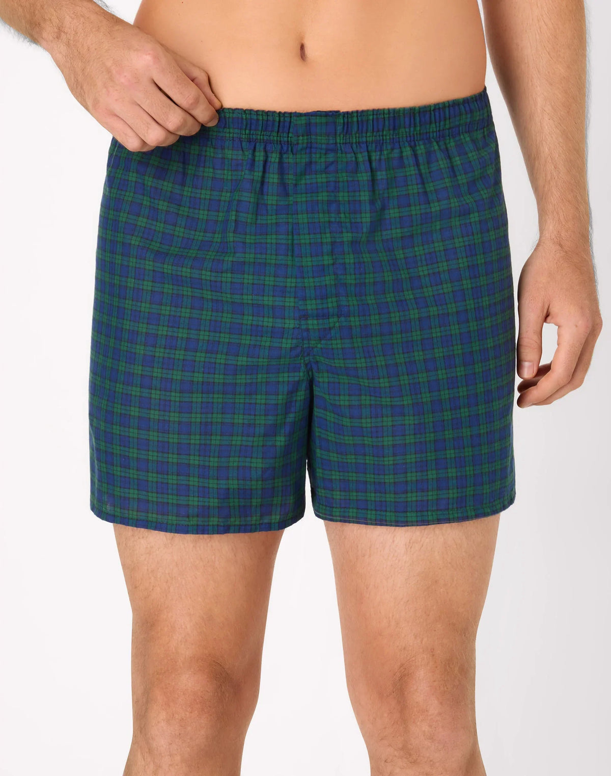 Hanes Ultimate Men's Underwear Boxers Pack - 4-Pack - Cotton Blend -Moisture-Wicking - Tartan Main image