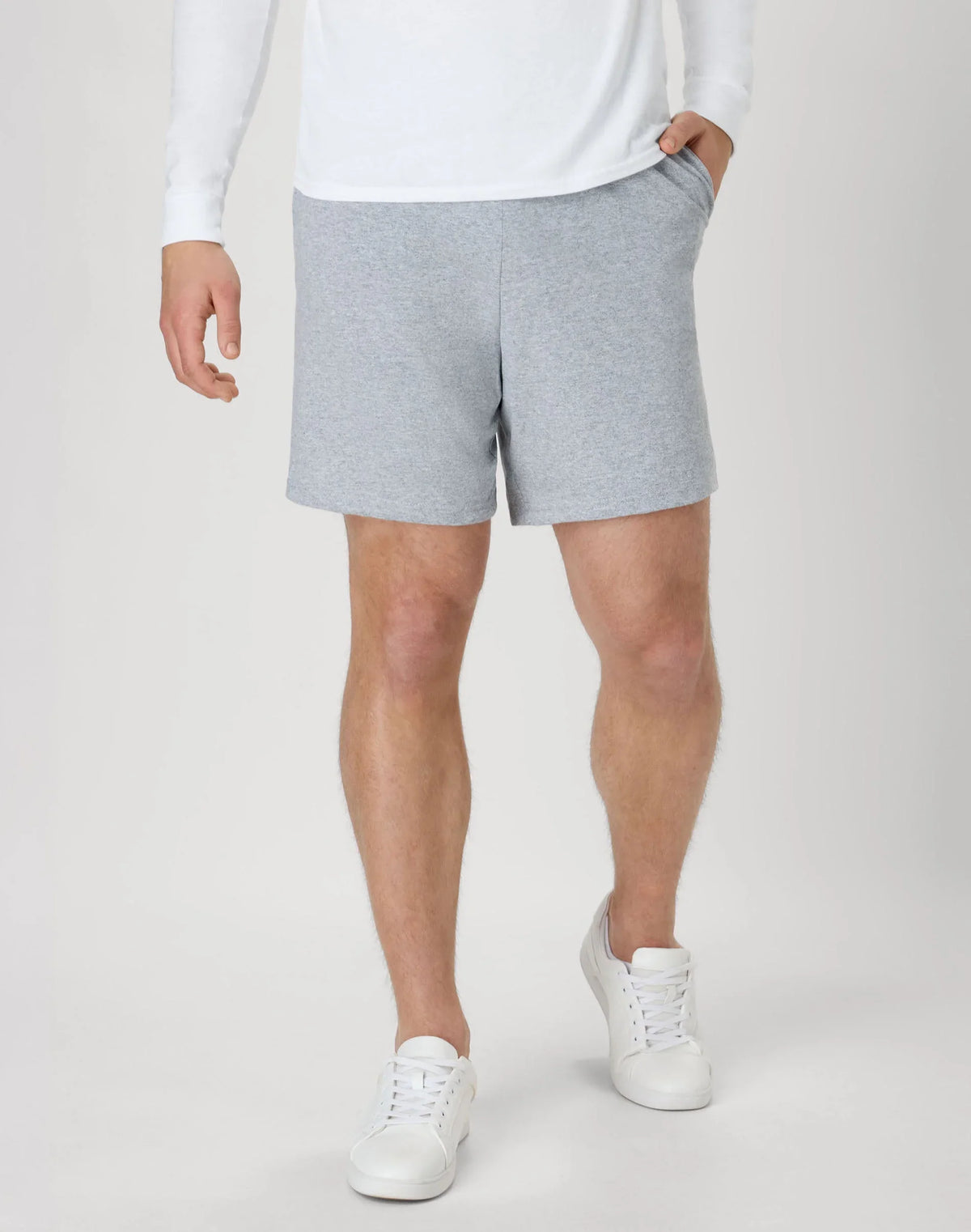 Hanes Essentials Men's Cotton Shorts With Pockets, 7.5" Main image