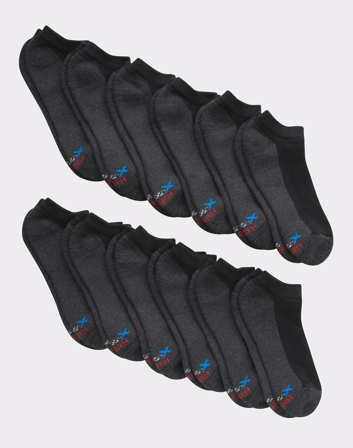 Hanes Men's Cushioned No Show Socks, X-Temp, 12-Pairs Main image