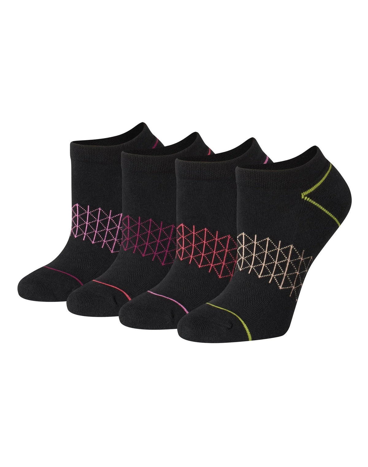 Hanes Absolute Comfort Women's No Show Socks, 4-Pairs Main image