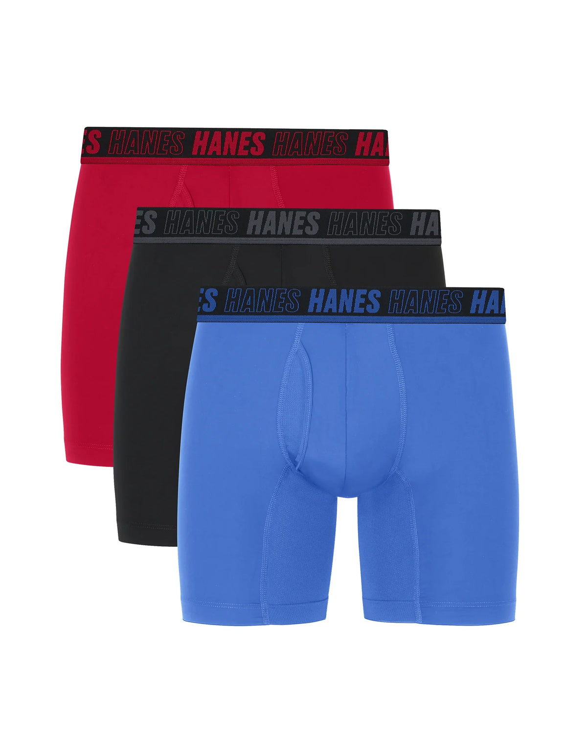 Hanes Ultimate® Moves® Men's Underwear Boxer Briefs Pack – 3-Pack – X-Temp™ Performance Quick-Dry Stretch Main image