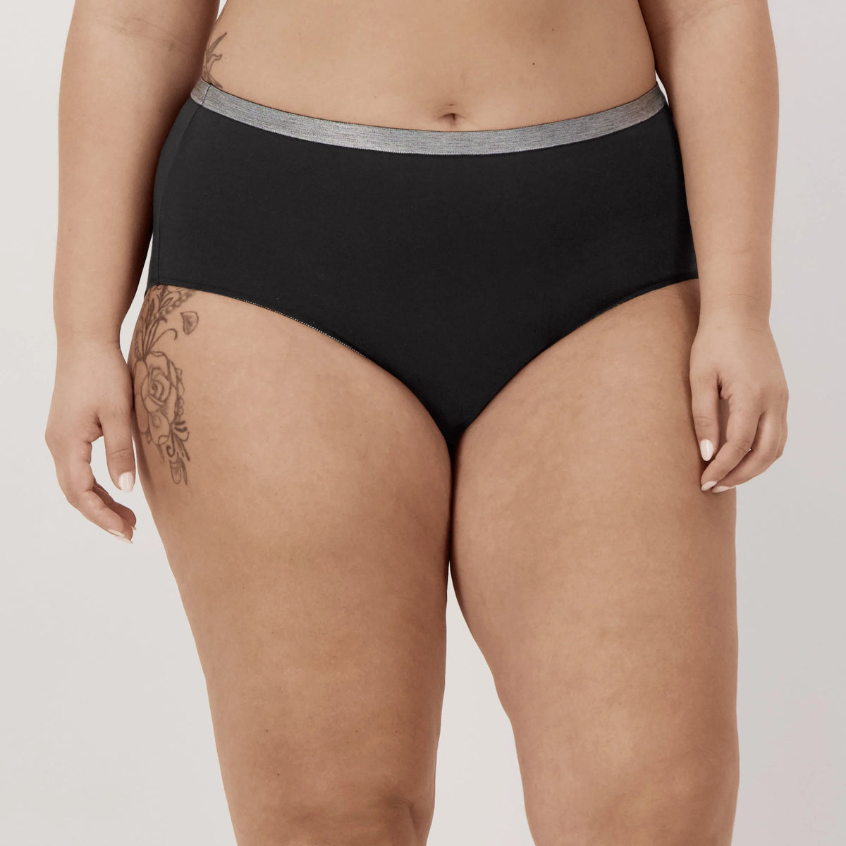 Hanes Just My Size Women's Stretch Cotton Brief Underwear, 5-Pack (Plus Size) Main image