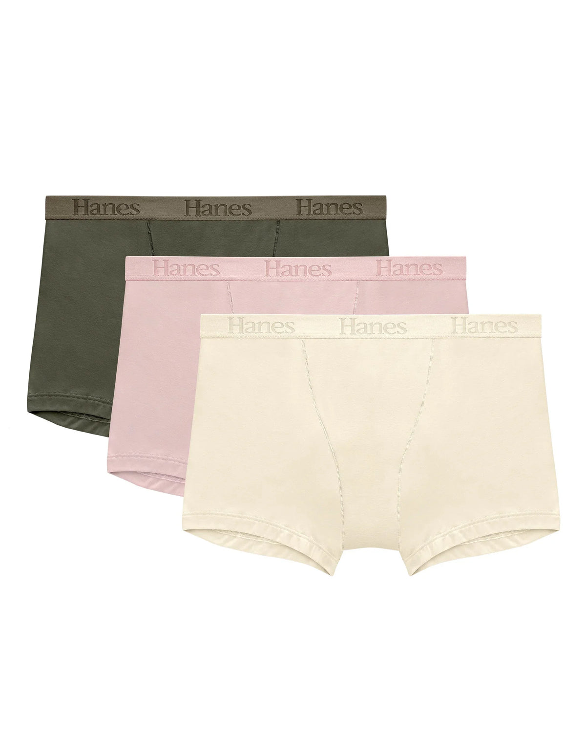 Hanes Originals Women's SuperSoft Boxer Brief Underwear, 3-Pack Main image