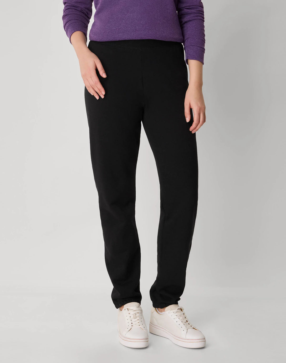 Hanes EcoSmart Women's Fleece Sweatpants with Cinched Cuffs, 30" Main image