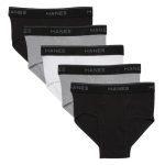 Hanes Ultimate ComfortSoft Boys' Brief Underwear, Assorted, 5-Pack #BU39B5