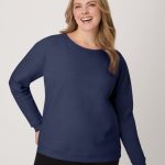 Hanes EcoSmart Women's Fleece Sweatshirt, V-Notch #O4633