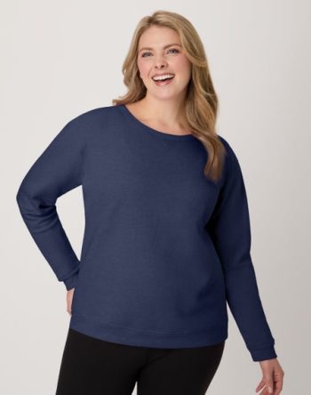 Hanes EcoSmart Women's Fleece Sweatshirt, V-Notch #O4633