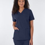 Hanes Comfort Fit Scrubs Women's Rib Back Scrub Top #HSB102