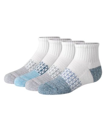 Hanes Absolute Active Boys' Ankle Socks, 4-Pairs #HBAAA4