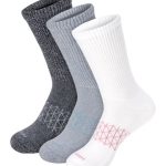 Hanes Absolute Wellness Women's Non-Binding Crew Socks, 3-Pairs #WPAWC3