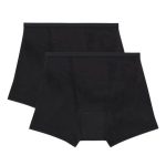 Hanes Comfort, Period. Women's Boxer Brief Period Underwear, Super Leaks, 2-Pack #SP49AS