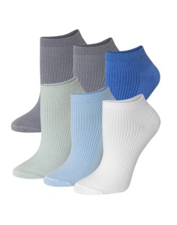 Hanes Originals Women's SuperSoft No Show Socks, 6-Pairs #HWSN6