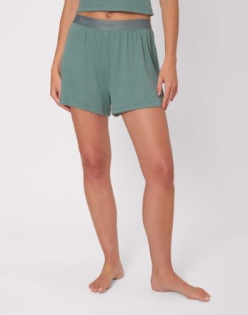 Hanes Originals Women's SuperSoft Comfywear Rib Sleep Shorts #HLT217