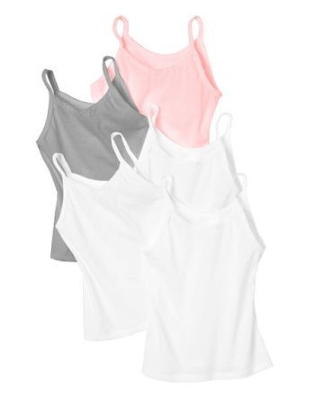 Hanes Girls' Knit Cami, 5-Pack #GCEMW5