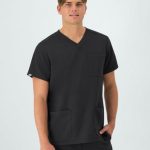 Hanes Comfort Fit Scrubs Men's V-Neck Scrub Top #HMB100