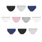 Hanes Women's Stretch Cotton Bikini Underwear, 10-Pack #CS42AS