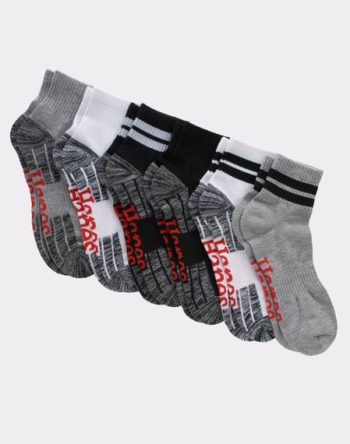 Hanes Originals Men's Ankle Socks, Moisture Wicking, 6-Pairs #HMOG86