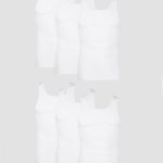 Hanes Men's Cotton Tank Undershirt, Moisture-Wicking, White, 6-Pack #372AP6