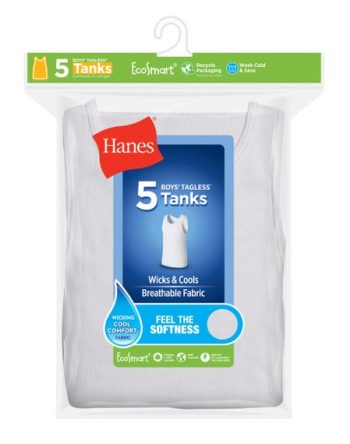Hanes EcoSmart Boys' Tank, 5-Pack #BRLTA5