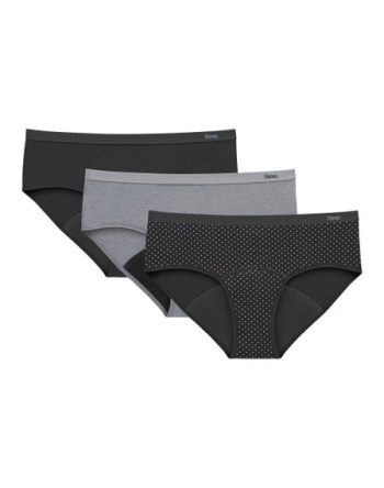 Hanes Comfort, Period. Hipster Period Underwear, Super Leaks, 3-Pack #SP41YA