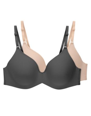 Hanes Invisible Look Women's Underwire T-Shirt Bra, 2-Pack #MHG606