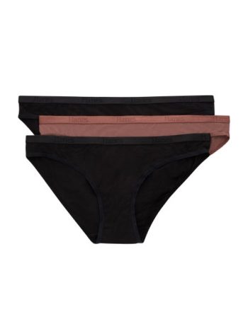 Hanes Originals Women's SuperSoft Low Rise Bikini Underwear, 3-Pack #OB38AS