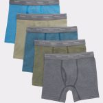 Hanes Originals Boys' Tween Boxer Brief Underwear, Assorted Solids, 5-Pack #BROBB7
