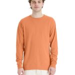 Hanes Unisex Garment Dyed Long Sleeve Cotton T-Shirt #GDH200??GRTDYE