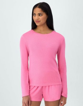 Hanes Originals Women's SuperSoft Comfywear Rib Long Sleeve T-Shirt #HLT218