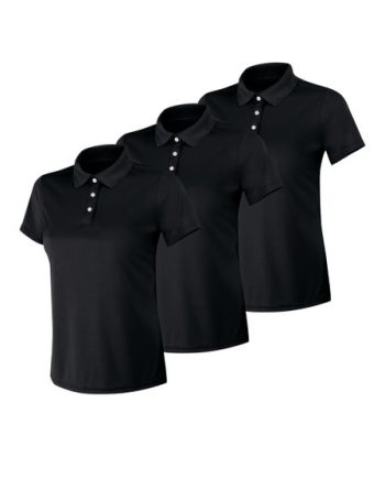 Hanes Sport Cool DRI Women's Performance Polo Shirt, 3-Pack #O480W3