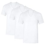 Hanes Men's Sweat Block V-Neck Tee, White, 3-Pack #SWTVN3