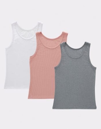 Hanes Originals Girls' SuperSoft Tank, 3-Pack #GOSSTK