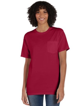 Hanes Unisex Garment Dyed Cotton Pocket T-Shirt #GDH150??GRTDYE