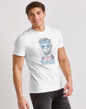 Hanes Men's Murica Graphic Tee #GT49????Y06041