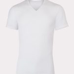 Hanes Perfect Flex Men's Tee, White V-Neck Undershirt, 1-Pack #UJTVW1