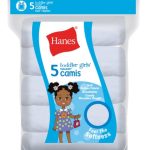 Hanes Toddler Girls' Knit Cami, White, 5-Pack #TV30P5