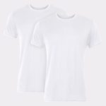 Hanes Originals Ultimate Men's SuperSoft Crewneck Undershirt, White, 2-Pack #UO2CA2