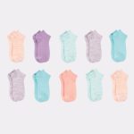Hanes Comfort Soft Girls' No Show Socks, 10-Pairs #GCSN10